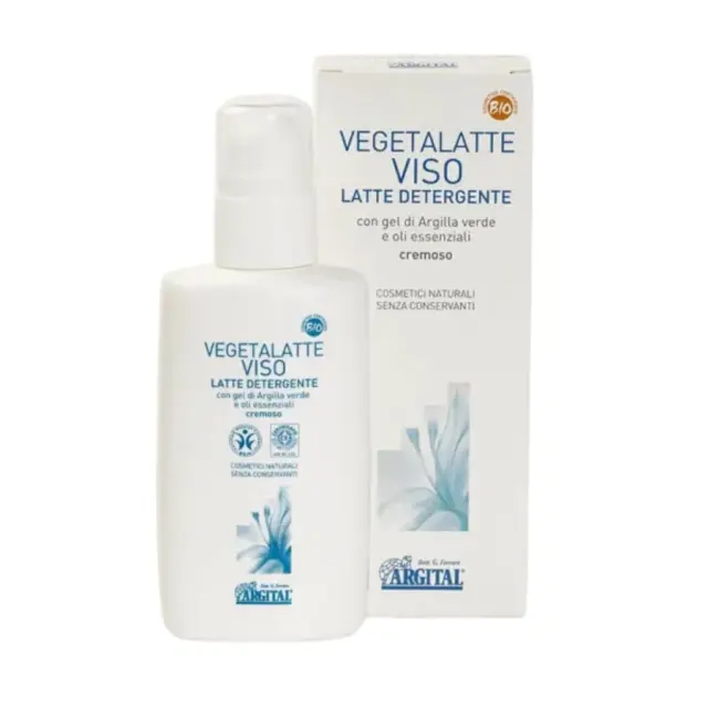 ARGITAL Vegetalatte Cleansing Milk – Φυσικό Γαλάκτωμα Καθαρισμού Προσώπου για Όλους τους Τύπους Δέρματος, 200 ml