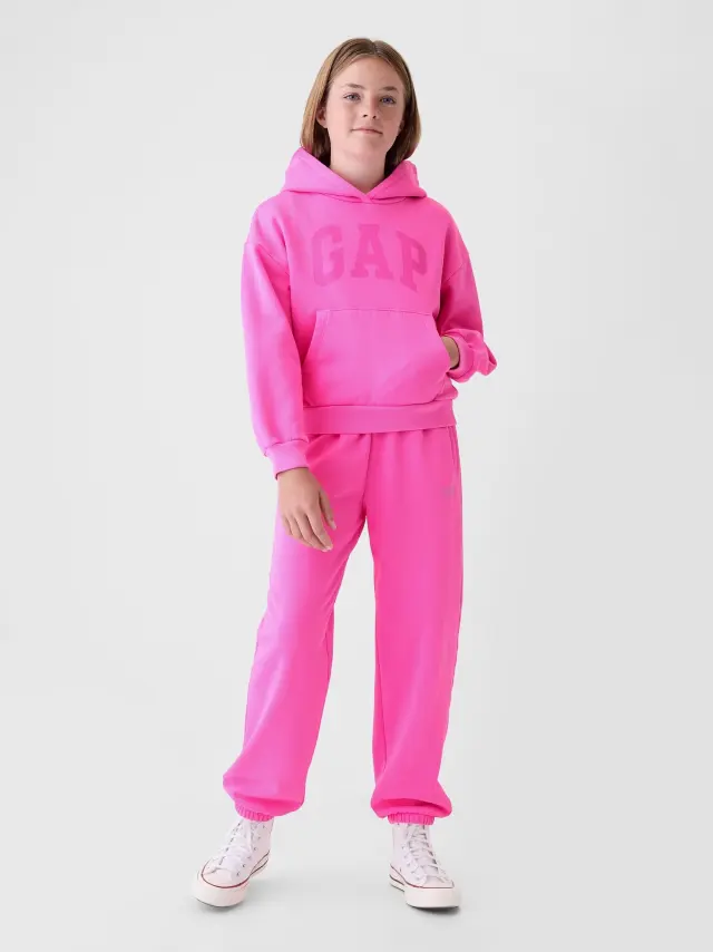 Ροζ Παιδικό Logo Jogger Παντελόνι Φόρμας Standout pink - XS