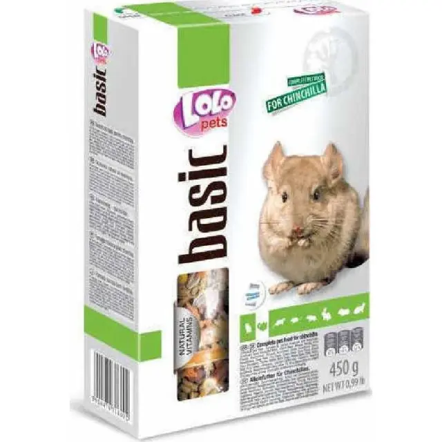 Lolo Pets Τροφή για Τσιντσιλά 450gr
