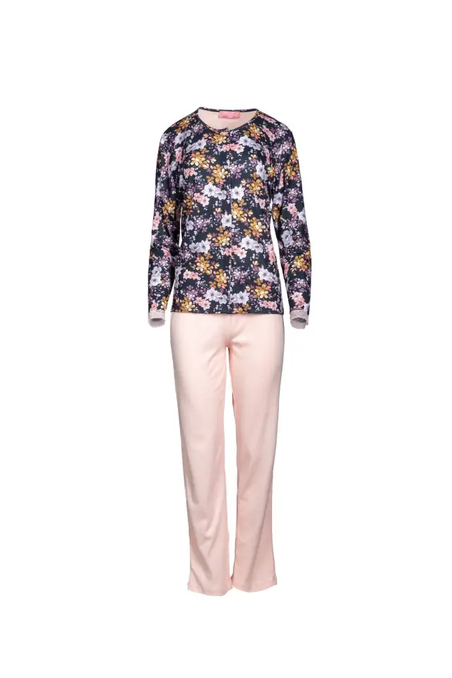 W645 - Type - PYJAMA BLACK FLOWER - S 3
