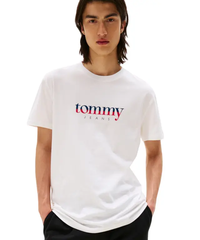 Tommy Hilfiger - Ανδρικό T-shirt Dna Tee Ext Regular Fit DM0DM21978-YBL Λευκό 2