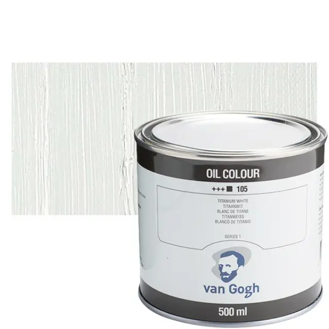 Λάδι Talens Van Gogh - 105 Titanium White - 500ml