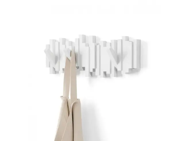 Κρεμάστρα τοίχου Sticks Umbra 5 θέσεων με διαστάσεις 49.3x2.5x18.4cm - Λευκό318211-660 3