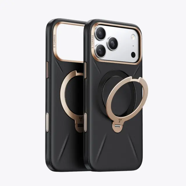Torras Ostand Q3 VegSkin, black - iPhone 18 Pro