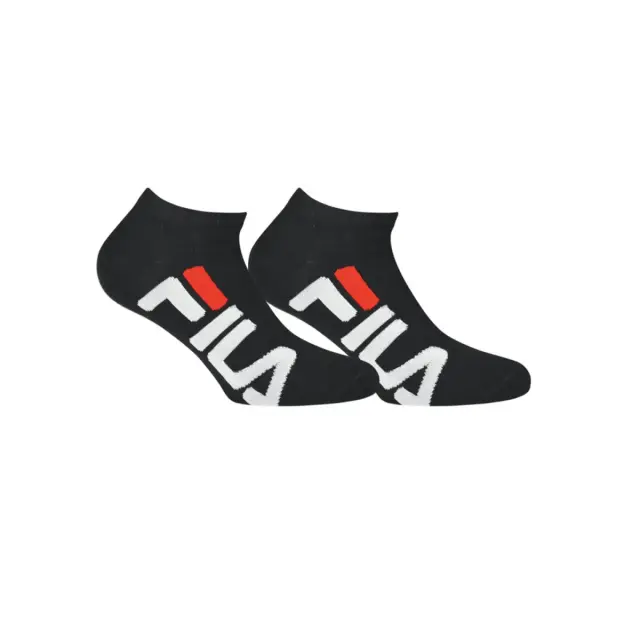FILA Unisex Κάλτσες Σουμπά Unique Urban Invisible - 2 Ζεύγη, Χρώμα Μαύρο - 35-38