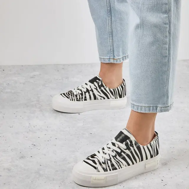 Sneaker D.Franklin One Way Low Zebra Edition DFSH389009-ZEBR Ασπρόμαυρο - 37 2