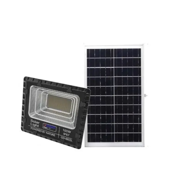 GDPLUS Ηλιακός Προβολέας LED 100W με Τηλεχειριστήριο GD-8800L