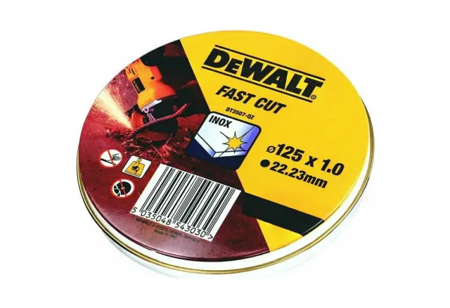 ΔΙΣΚΟΙ ΚΟΠΗΣ ΙΝΟΧ 10TEM Φ125Χ1MM DEWALT DT3507-QZ 2