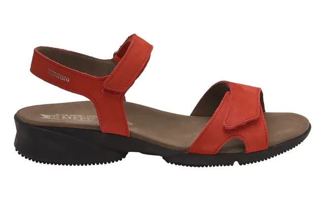 Mephisto Πέδιλα Γυναικείο δέρμα Nubuck Κόκκινο MEP/FRANCESCA STRAWBERRY - 36 3
