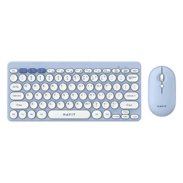 Havit KB279GCM ασύρματο σετ πληκτρολόγιο + ποντίκι gaming 2 σε 1 (μπλε) (QWERTY)