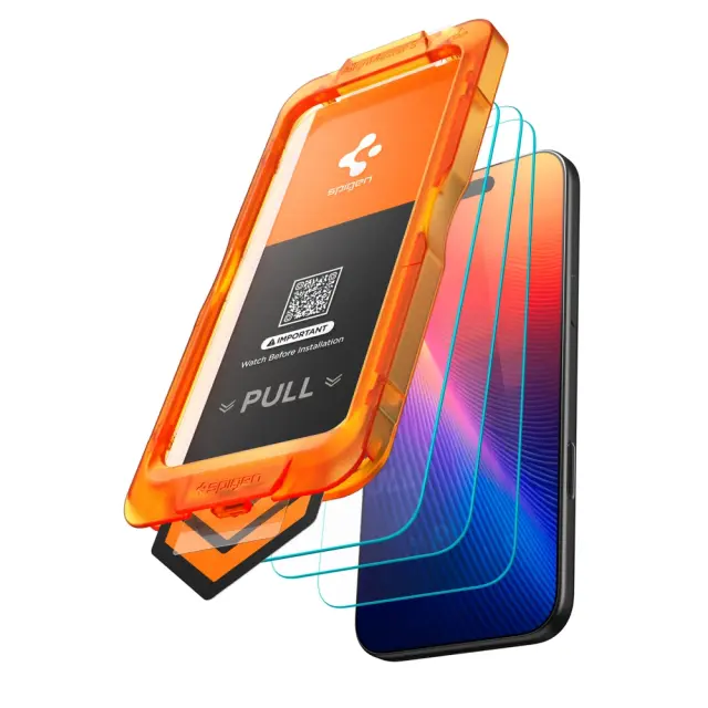 Tempered Glass Full Face Spigen Apple iPhone 18 Pro/ 17 Pro Glas.tR Align Master Διάφανο (3 τεμ.) N71818 2