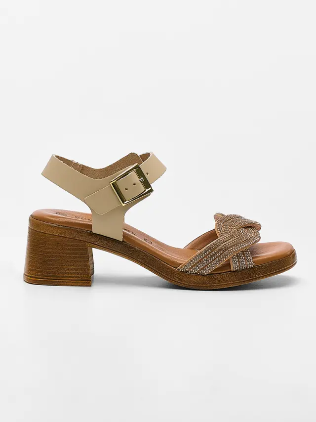 Comodissima Πέδιλα Γυναικείο δέρμα Μπεζ COM/345070 BEIGE/ROSA 3