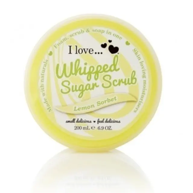 I Love I Love Whipped Sugar Scrub Σαντιγύ Λεμόνι Σορμπέ (200ml) Scrub σώματος που ενυδατώνει, καθαρίζει και αφήνει το δέρμα εξαιρετικά απαλό