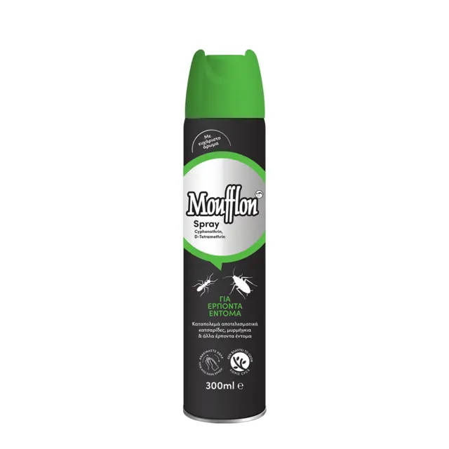 MOUFFLON Moufflon Spray για Κατσαριδοκτόνο 300ml 10+1 ΚΙΒΩΤΙΑ