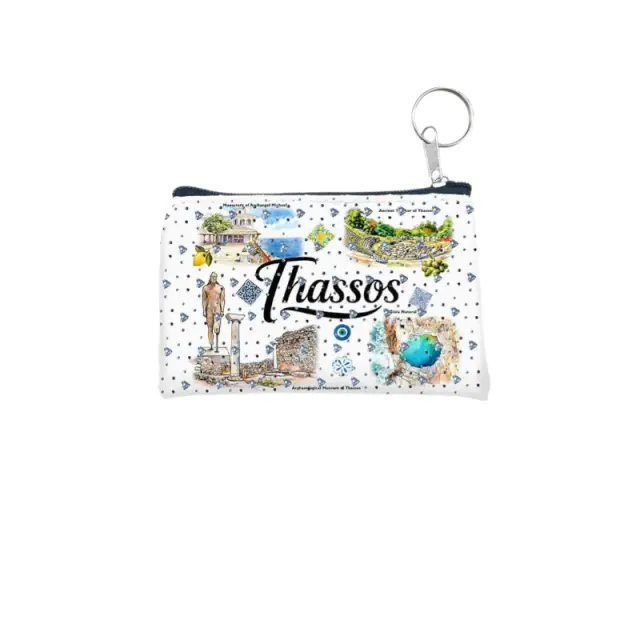 Πορτοφόλι Souvenir μπρελόκ - Σετ 10pcs - PVC - Thassos - 11*7cm - 871732