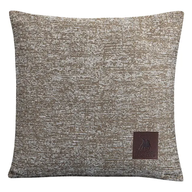 Διακοσμητικό Μαξιλάρι 40x40 Greenwich Polo Club Essential 3990 Beige 100% βαμβακερό