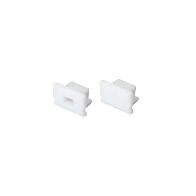SET OF WHITE ΠΛΑΣΤΙΚΟ END CAPS FOR P127 1PC WITH HOLE & 1PC WITHOUT HOLE / EP127