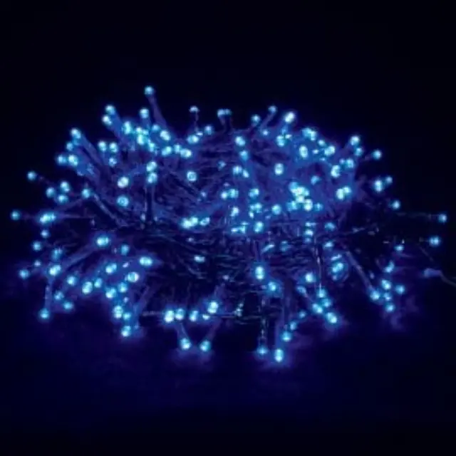 180 LED σε σειρά με πρόγραμμα πράσινο καλώδιο, μπλέ