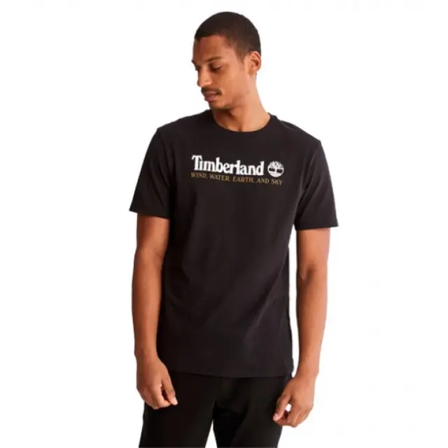 TIMBERLAND WWES FRONT TEE ΜΠΛΟΥΖΑ ΑΝΔΡΙΚΗ BLACK 2