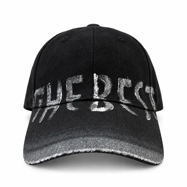 Ghetto THE BEST Distressed Cap Black – Unisex Streetwear
