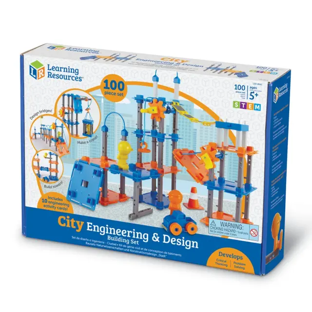 Learning Resources Εκπαιδευτικό Παιχνίδι City Engineering & Design Building Set για 5+ ετών LER2843
