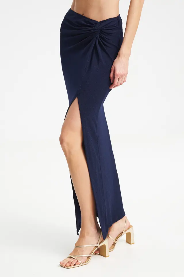 Maxi Φούστα με Draping & Σκίσιμο HYNDRIA SKIRT - XS 2