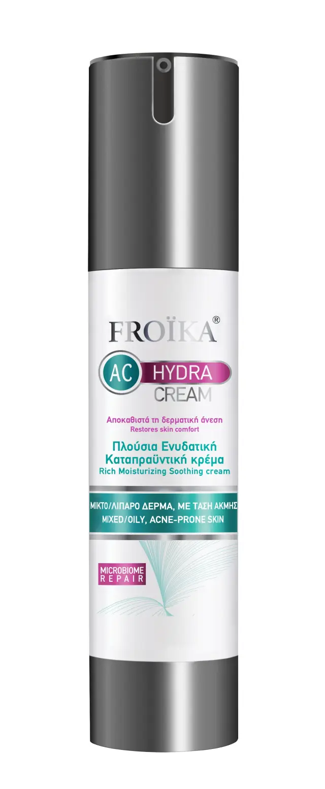 Froika | AC Hydra Cream | Ενυδατική & Καταπραϋντική Κρέμα για Ξηρό / Ερεθισμένο Δέρμα | 50ml