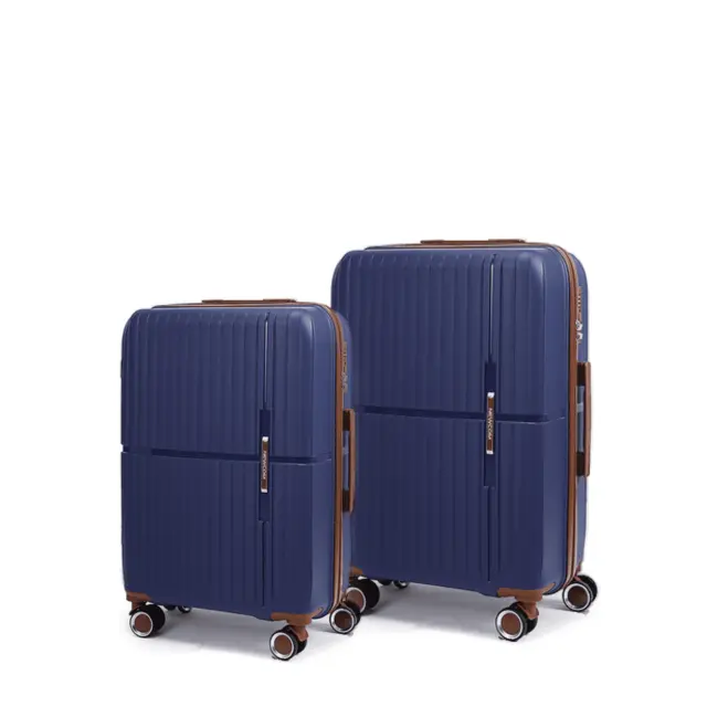 Βαλίτσες σκληρές Newcom N1596 (PP) μεσαία μεγάλη 67x22,5x43 cm + 76x29x49 cm μπλε - Small