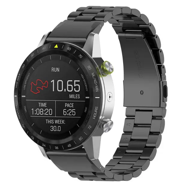 Techsuit - Watchband QuickFit 26mm (W010) - Garmin Fenix 5X/5X Plus/6X/6X Pro/7X/8/8 Pro/9/9 Pro (51mm) - Black 3