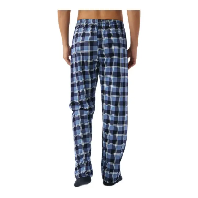 Minerva Ανδρικό Παντελόνι Πυτζάμας Καρό, Χρώμα Plaid Marin 3