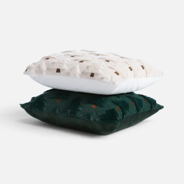 Nef-Nef Homeware Μαξιλάρι Chrs Firs 40x40 Εκρού 2