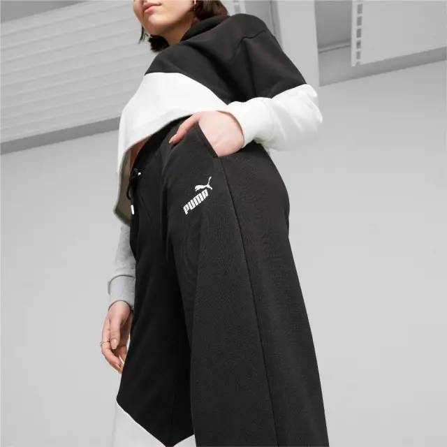 Puma Power Cat Pants (673978-51) - Λευκό-Μαύρο 2