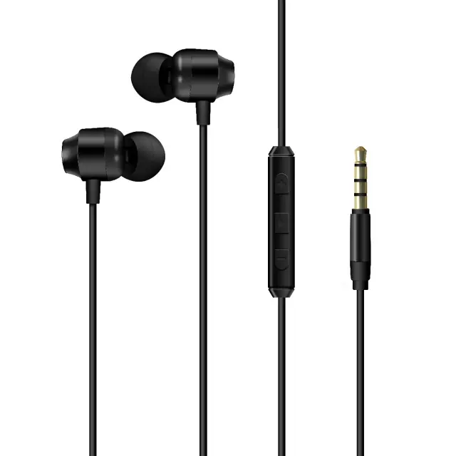 Hands Free Energizer CIA10 Metal Stereo 3.5mm Μαύρα με Μικρόφωνο και Πλήκτρο Πολλαπλών Λειτουργιών 1.2m 2