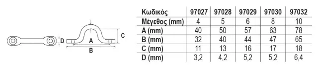 Μάπα Γέφυρα, AISI 316 - 5 2