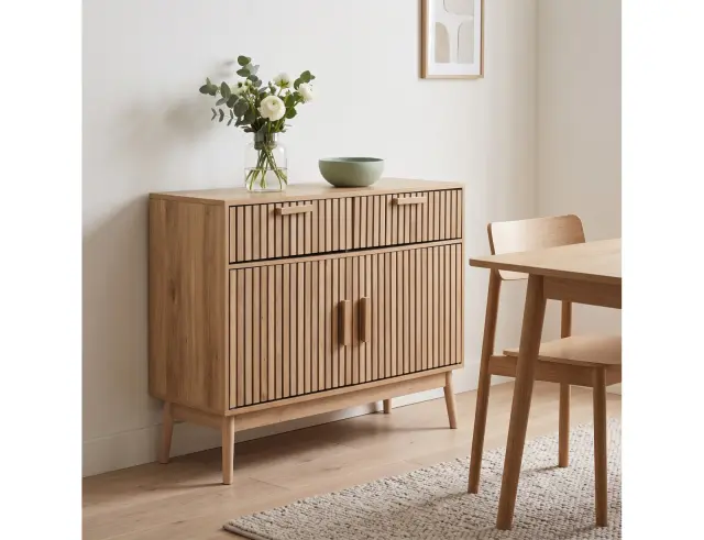 Μπουφές Klaus Home Deco Factory με διαστάσεις 100x35x80cm - Απόχρωση Ξύλου HD0091YGO