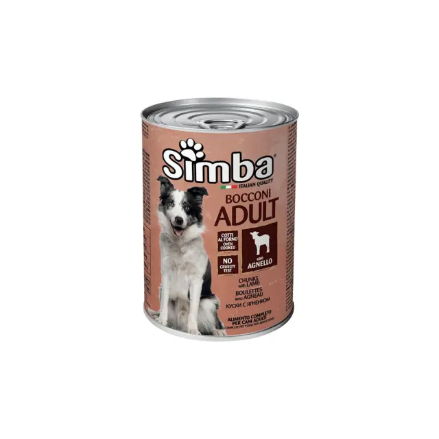 SIMBADOG Τροφή Σκύλου 415gr Carne Αρνί Κονσέρβα