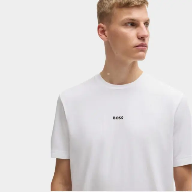 Hugo Boss - Ανδρικό T-shirt Tchup Relaxed Fit 50473278-100 Λευκό - XL 2