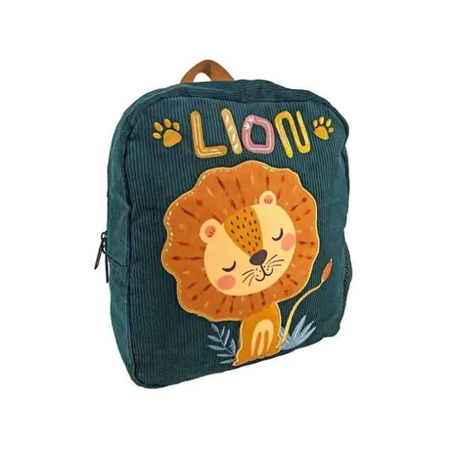 MustΤσάντα Πλάτης Νηπίου Κοτλέ 1 θήκη Lion (000585599)