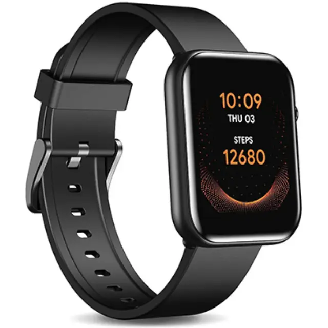 Mobvoi TicWatch GTH Smartwatch skin temperature, heart rate, respiration rate, blood oxygen,sleep (Raven Black)