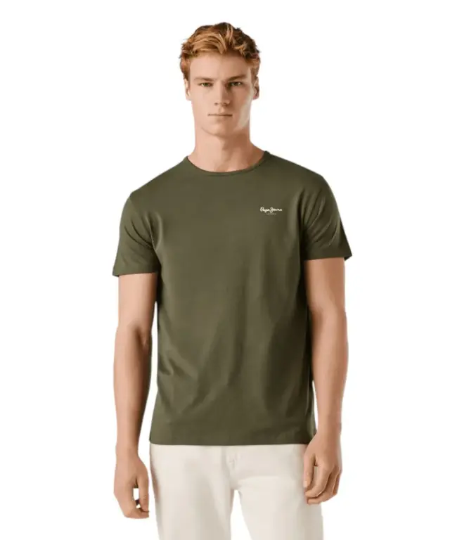 Pepe Jeans - Ανδρικό T-shirt Original Basic PM5010180-728 Χακί 2