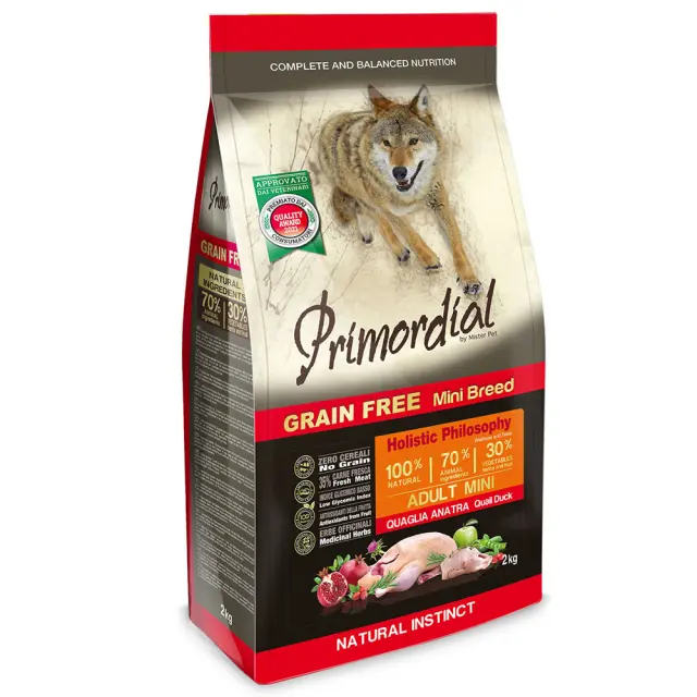 Primordial Dog Mini Adult Quail-Duck 2kg