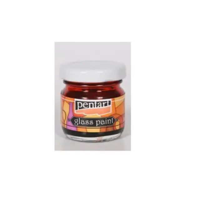 Χρώμα για Γυαλί διάφανο 30ml Pentart- Κόκκινο