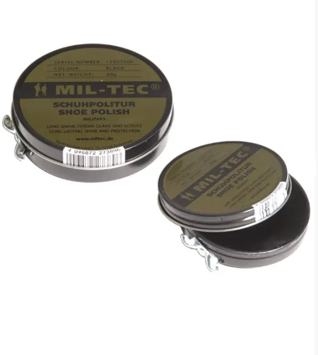 Mil-Tec Shoe Polish Cream Black 32gr-Βαφή για Δερμάτινα Παπούτσια Μαύρη 32γρ. - 01-Black-Μαύρο