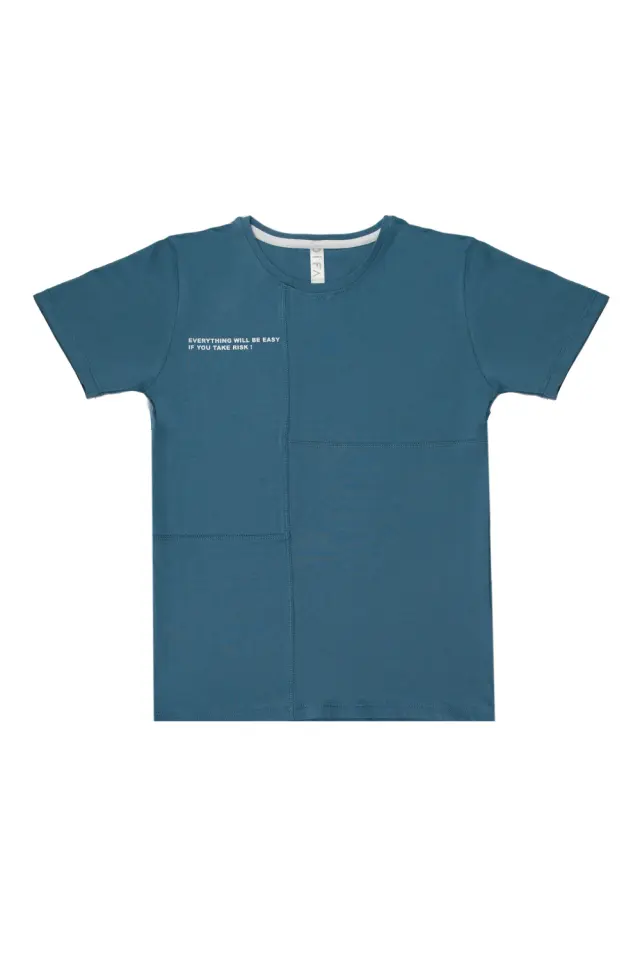 T-Shirt Kid Everything Μπλε Ραφ