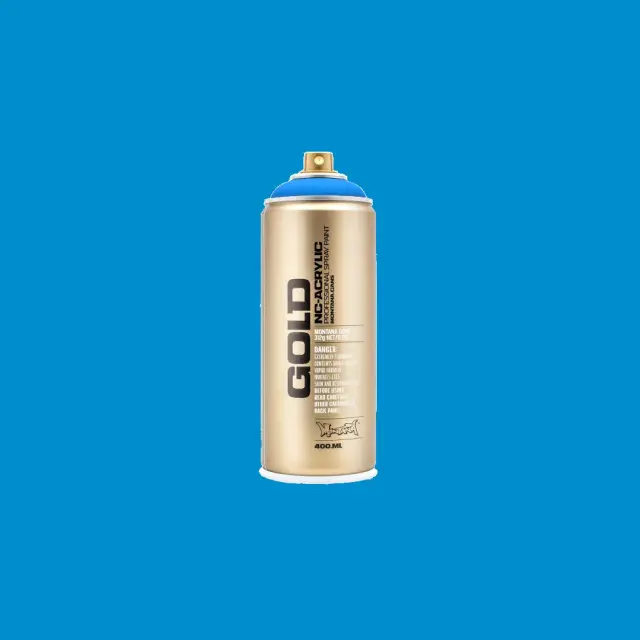 Montana Gold Fluo Spray Paint 400ml F5000 Flame Blue