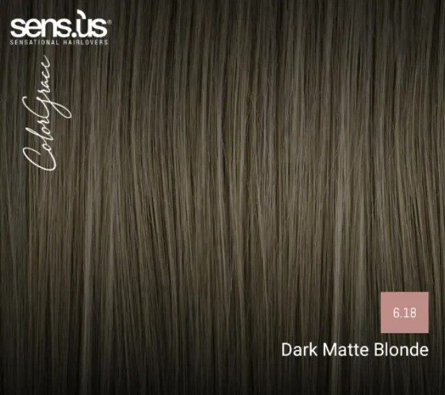 Sensus Color Grace M3K 6.18 Dark Matte Blonde 100ml - (μόνιμη βαφή ξανθό ματ σκούρο) 2