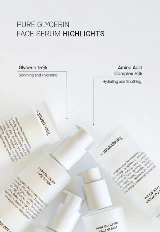 Niche Beauty Lab - Transparent Lab Pure Glycerin Face Serum - Ενυδατικός ορός προσώπου ιδανικός για ξηρό και αφυδατωμένο δέρμα 50ml 3