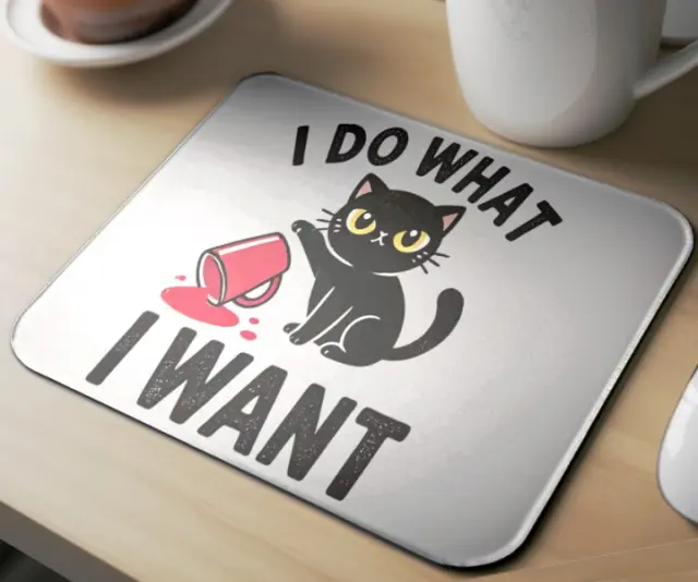 Mousepad cat A14 Διαστάσεις: 22cm(μήκος) x 18cm (ύψος) 2