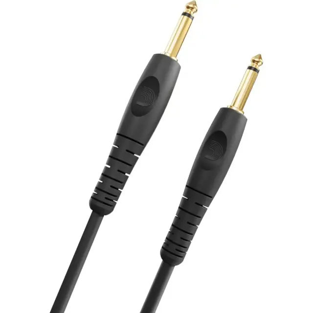 D'Addario PW-G-20 Custom Καλώδιο Οργάνων 1/4 Mono Jack - 1/4 Mono Jack 6m Μαύρο