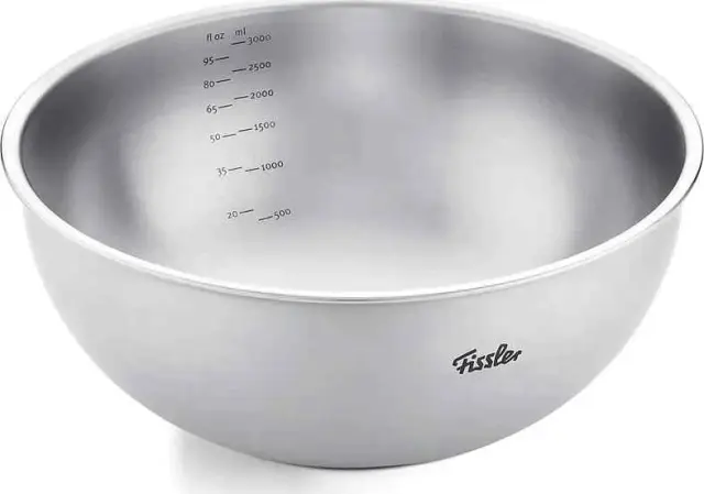 Fissler Μπολ Κουζίνας Ανοξείδωτο Essential 24cm 4L Ασημί